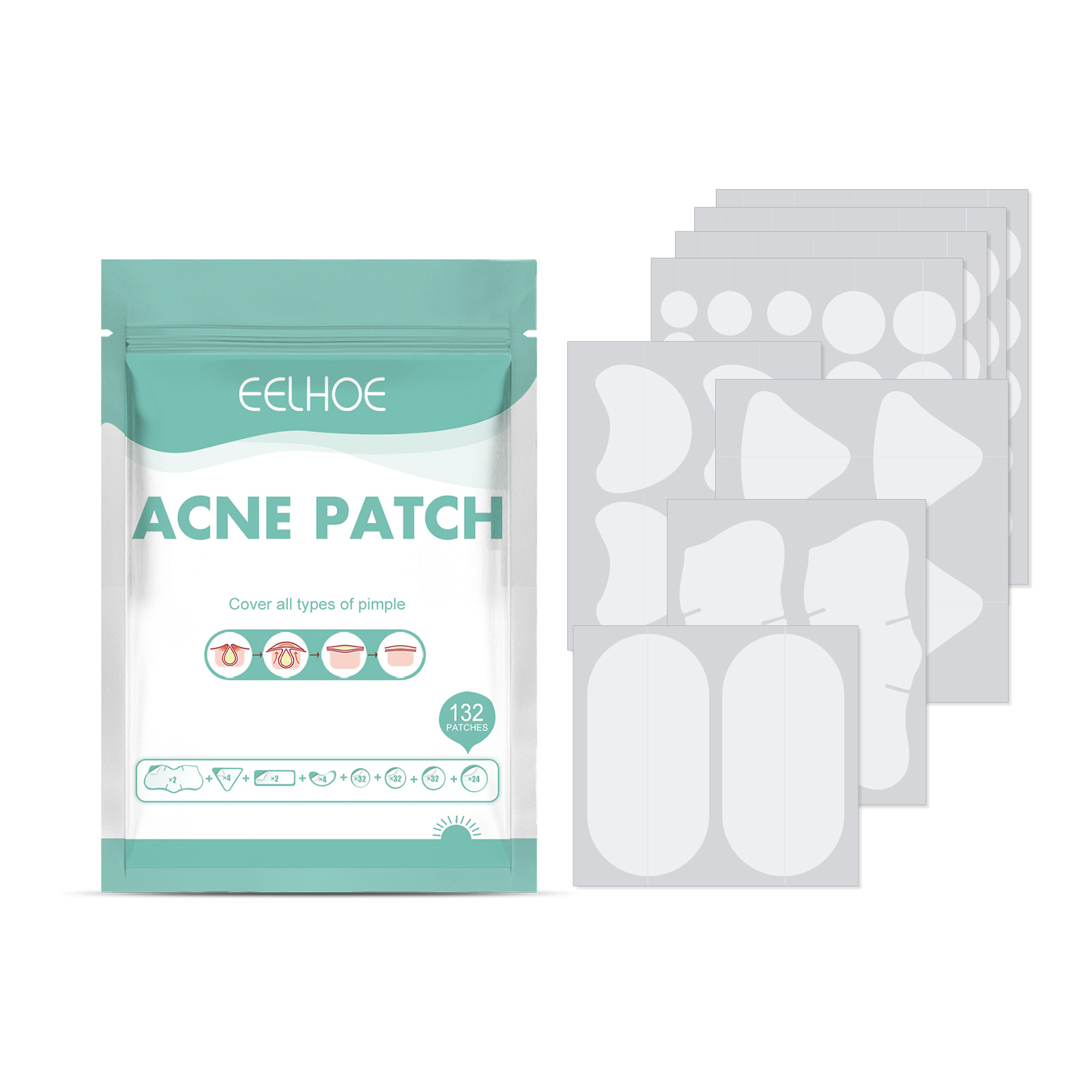Acne Mask Patch Tag Pimple Spot Acne Patch Plaster Sheet Sticker - Picture 7 of 10