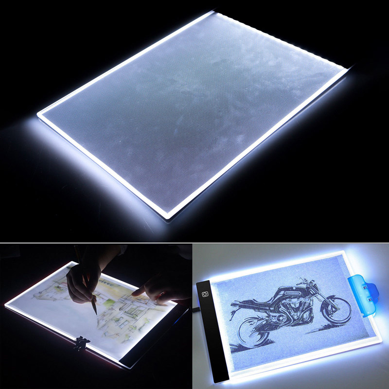 A4 USB LED Artist Tattoo Stencil Board Light Box Tracing Drawing Board Pad Table A4 USB LED Artist Tattoo Stencil Board Light Box Tracing Drawing Board Pad Table