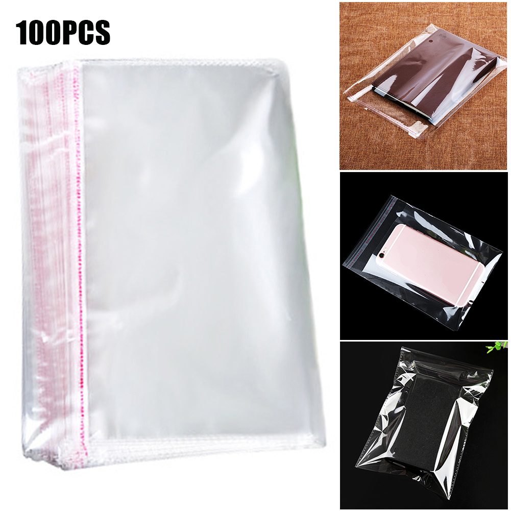 Clear Cellophane Cello Bags Card Display Self Adhesive Peel And Seal Plastic OPP 