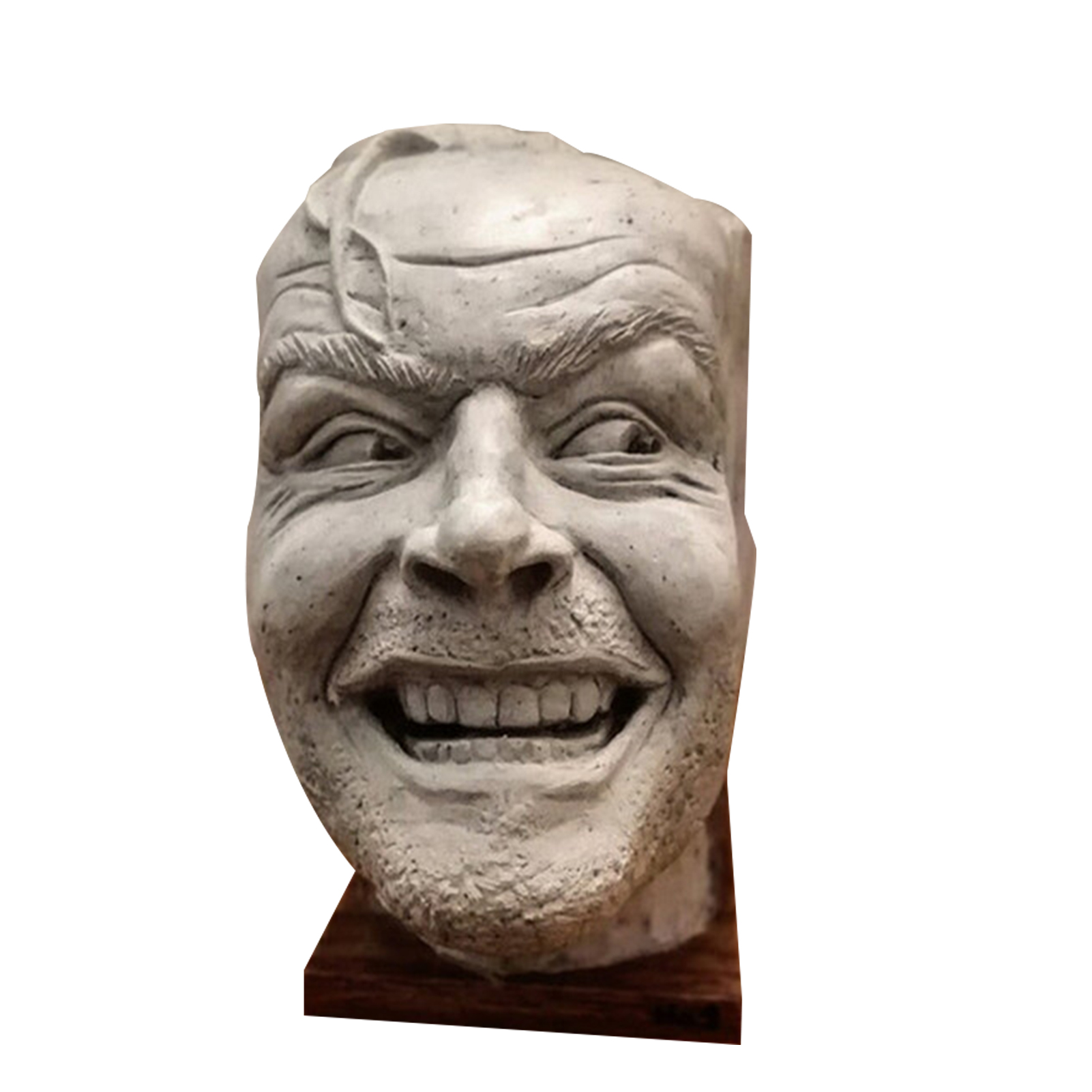 Sculpture Of The Shining Bookend Library Here?s Johnny Sculpture Resin Desktop Ornament Book Shelf Book Ends for Book Shelves Decorative Book Stopper for Office Library Home 
