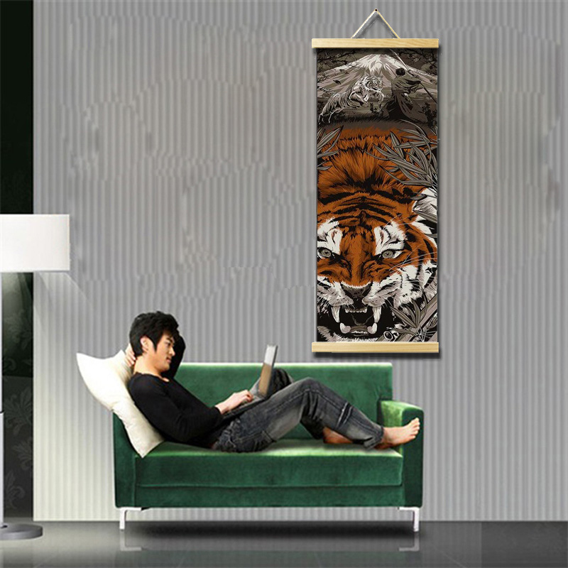 Artystyczny japoński plakat na płótnie - dekoracja ściany do domu w stylu HD. Malarstwo ścienne do salonu i sypialni - Wianko - 2
