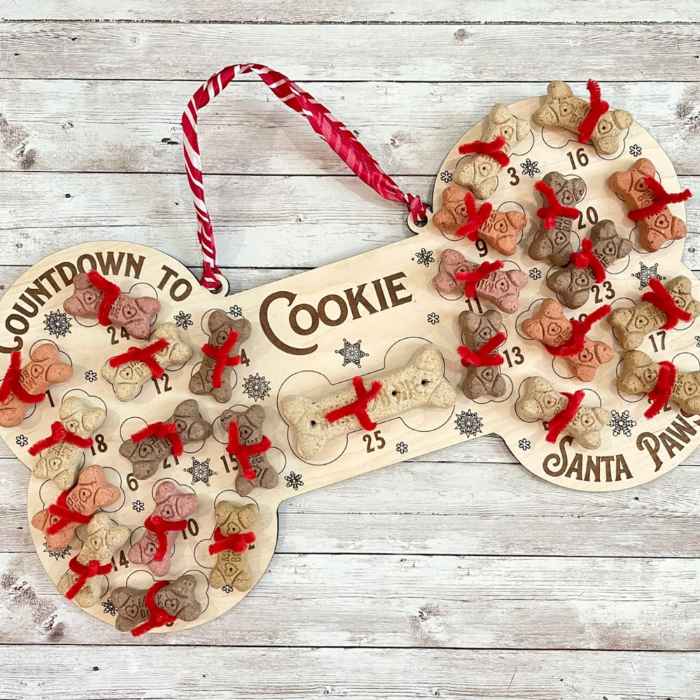Christmas Dog Advent Calendar Add Christmas Atmosphere Door Sign - Picture 13 of 13