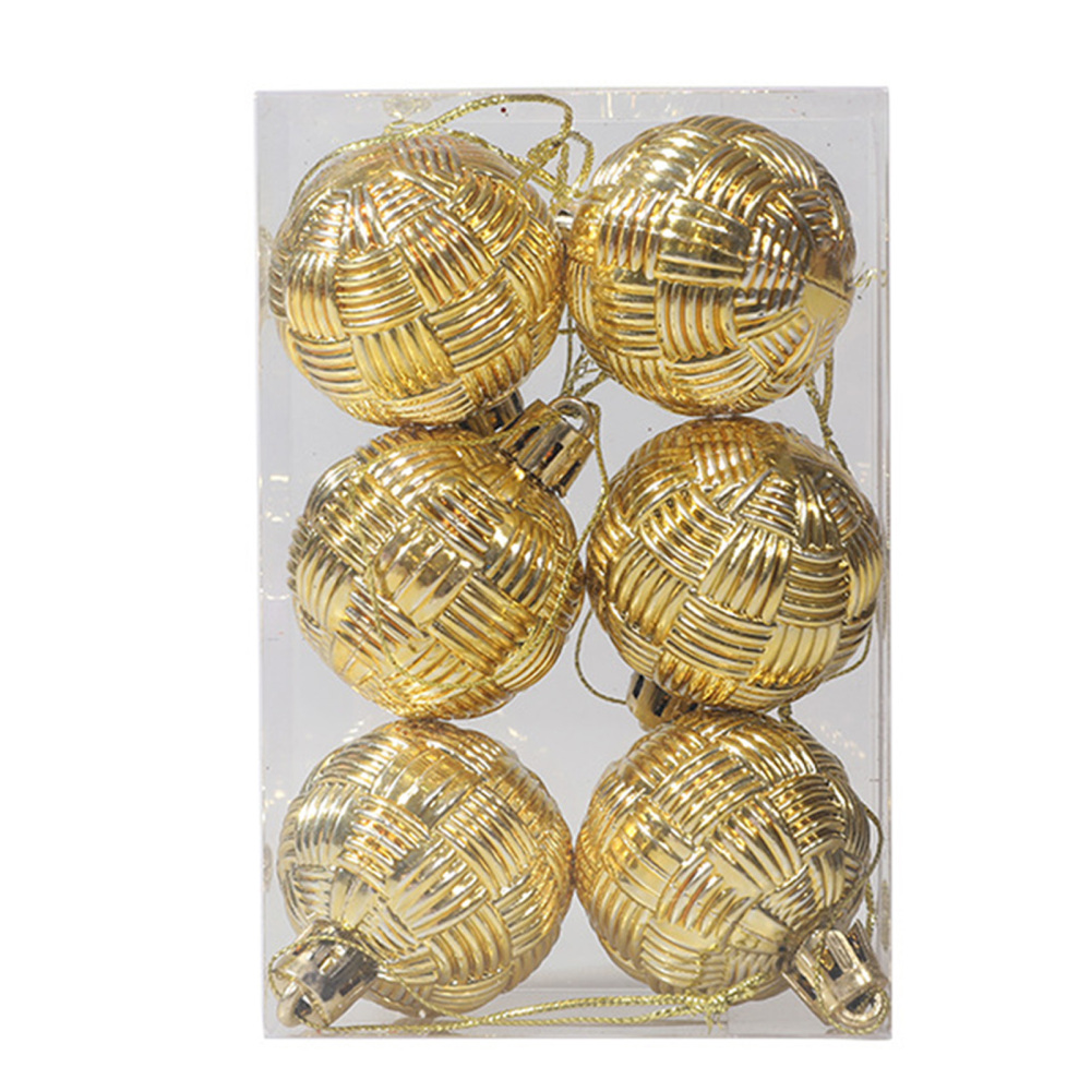 6Pcs Christmas Ball Ornaments Xmas Tree Ball Hanging Baubles Party DIY Decor US