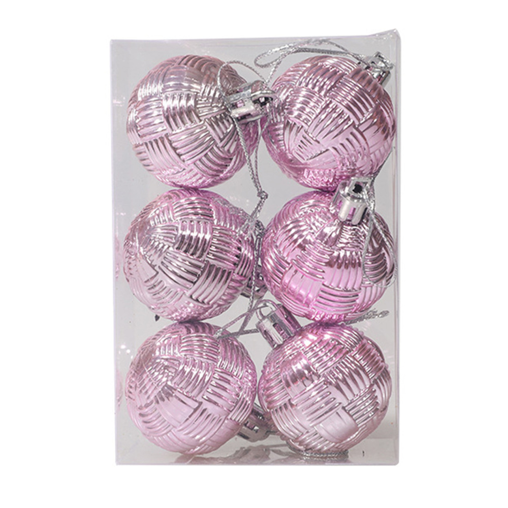 6Pcs Christmas Ball Ornaments Xmas Tree Ball Hanging Baubles Party DIY Decor US