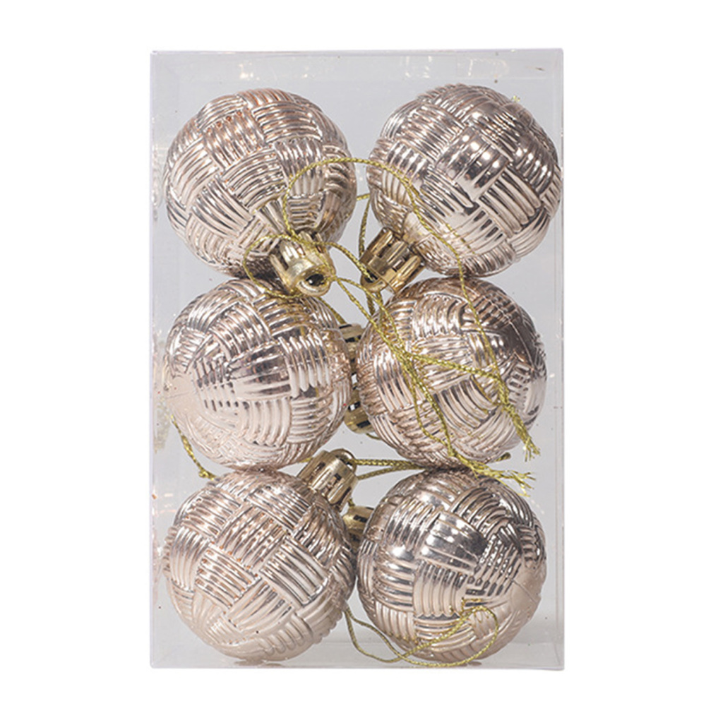 6PCS DIY Christmas Ball Xmas Tree Ornaments Hanging Baubles Shatterproof Decor - Picture 19 of 20