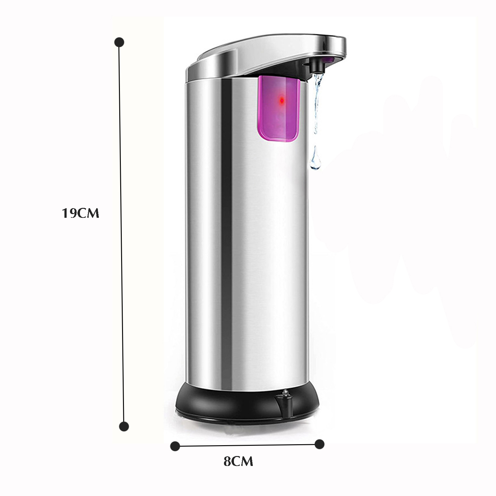 Automatic Liquid Soap Dispenser Stainless Steel Touchless IR Sensor Dispenser - Picture 13 of 13