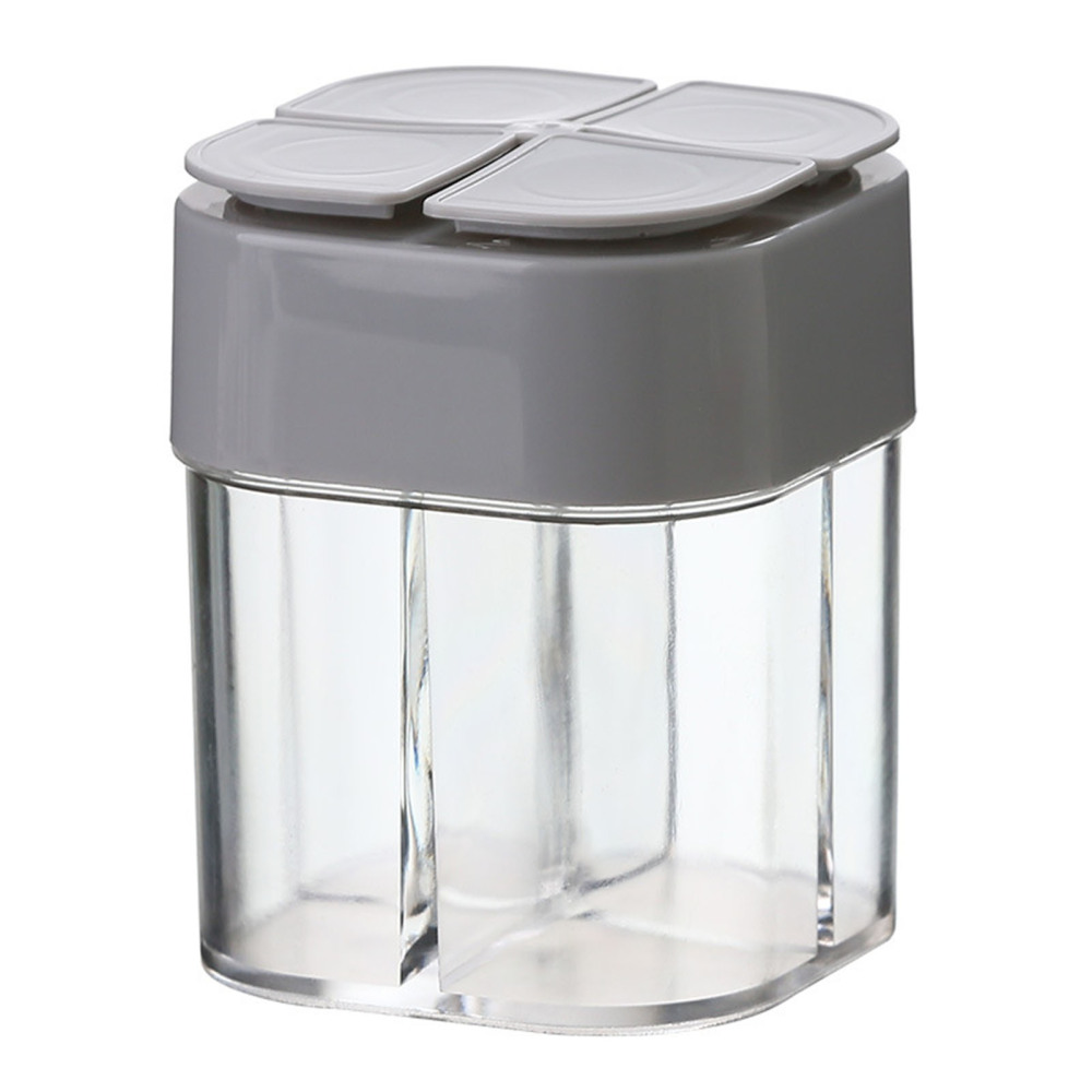 Seasoning Box 4 Compartments Condiment Storage Container Condiment Spice Jar - Picture 11 of 12