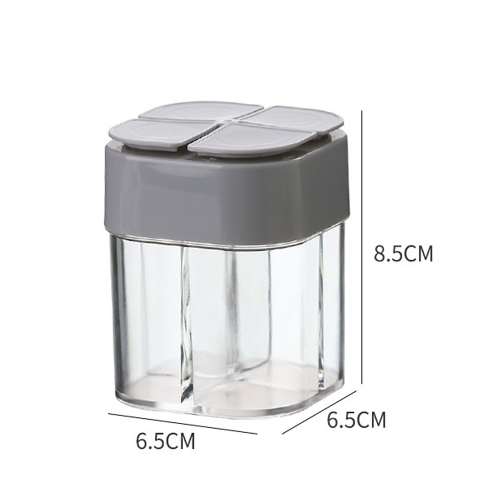 4 in 1 Kitchen Seasoning Box Flip Top Design Spice Containers Spice Jar With Lid - Picture 9 of 9