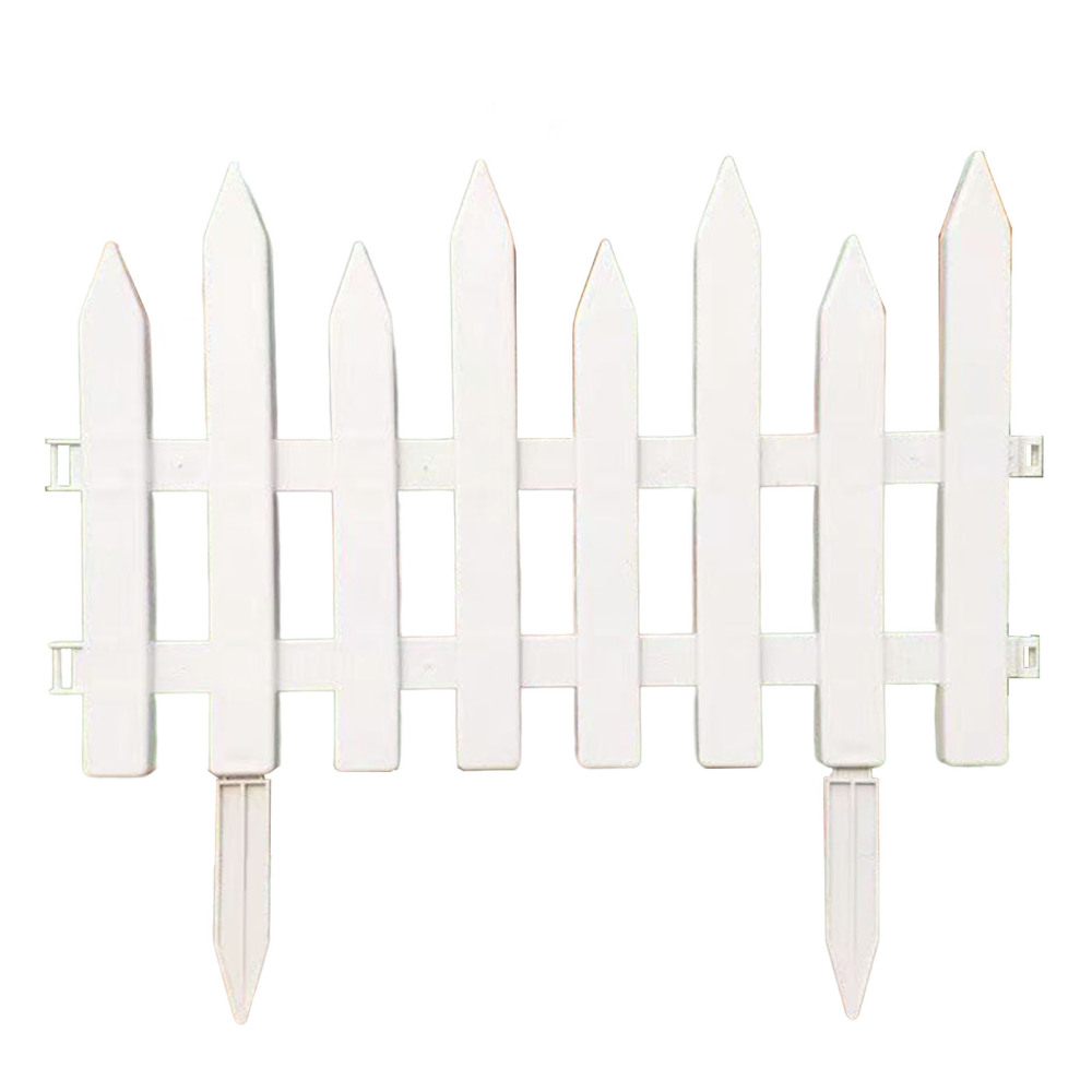 White Plastic Fence, Flexible Fence Edging, Decorative Pickets for Garden Yard - Picture 12 of 12