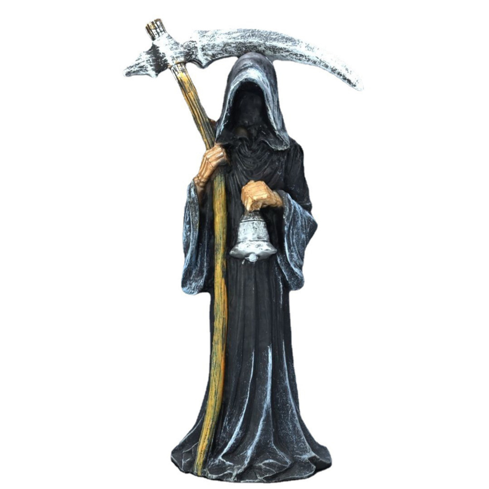 Grim Reaper Statue Altar Sculpture Creative Craft Tabletop Statue for Balcony