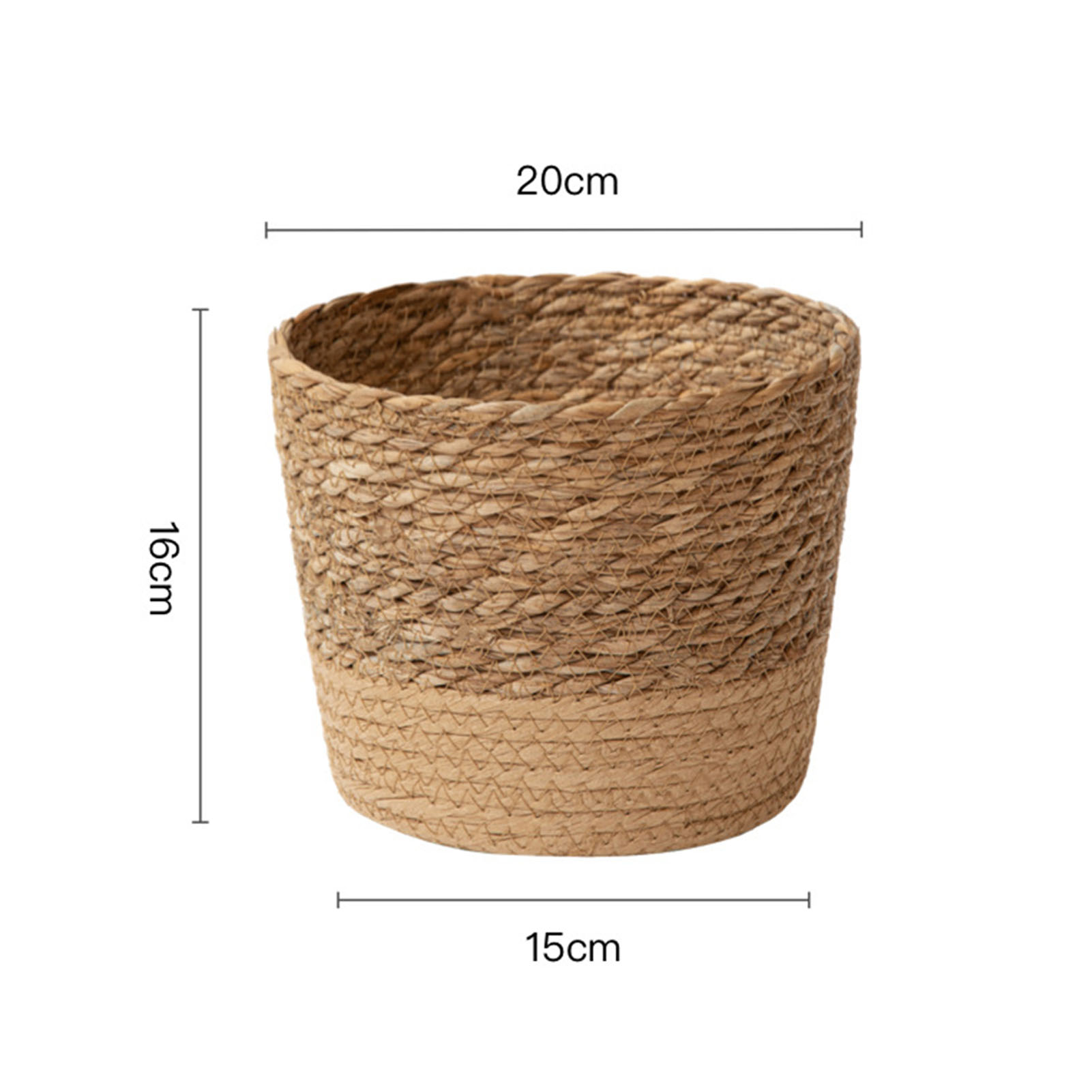 Straw Wicker Storage Baskets Multifunctional Garden Flower Pot for Housewarming - Picture 13 of 13