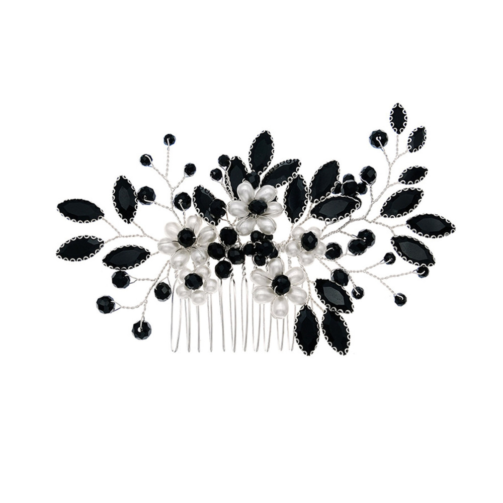 Bridal Hair Comb Wedding Hair Jewelry Pearls Headdress Rhinestones Flowers Combs