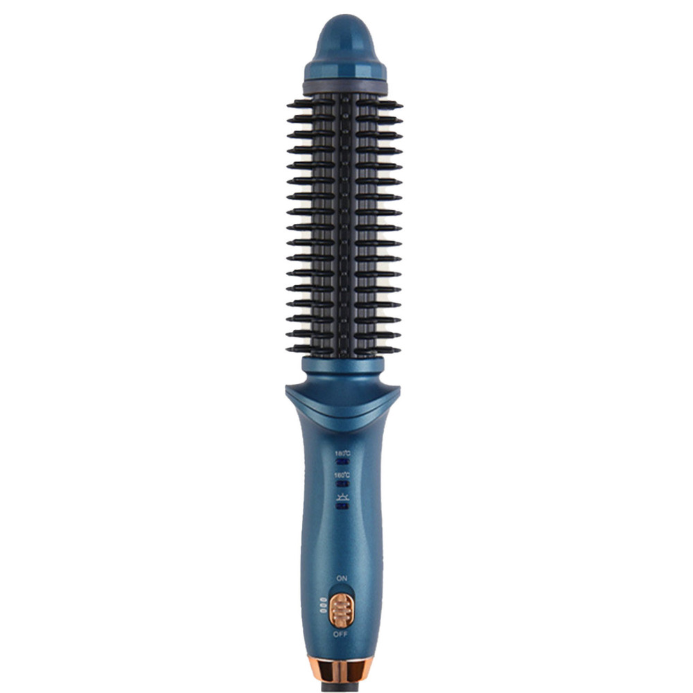 NEW Professional 2-Way Curling Iron Hair Brush 2in1 Curler Straightener Styling