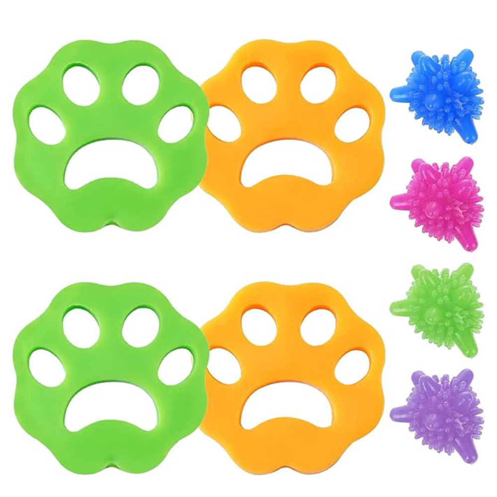 Pet Hair Remover for Laundry Washing Machine Lint Catcher Tool Silicone Paw