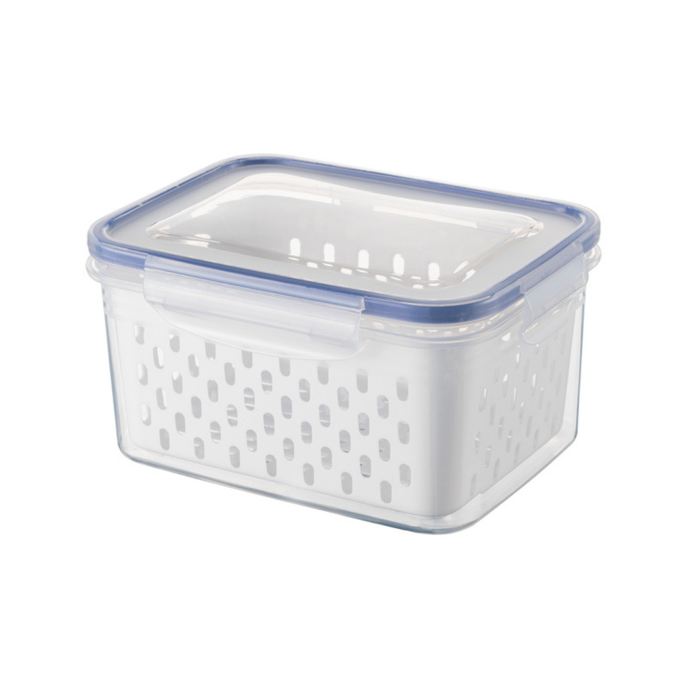 Drain Storage Box Food Container Ginger Garlic Onion Pepper Kitchen Organizer - Picture 13 of 13