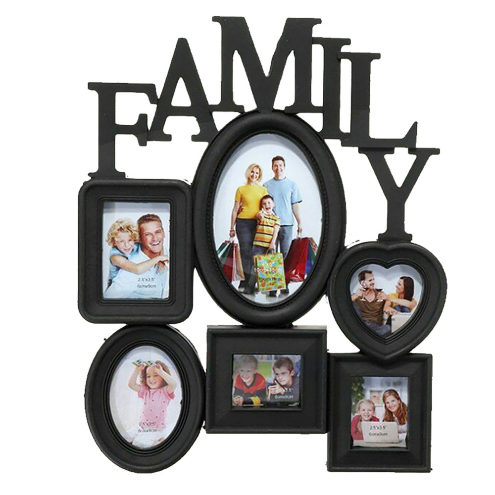 6 Pictures Family Photo  Frame Wall Hanging Photo  Frame Home Room Ornament - Picture 14 of 15