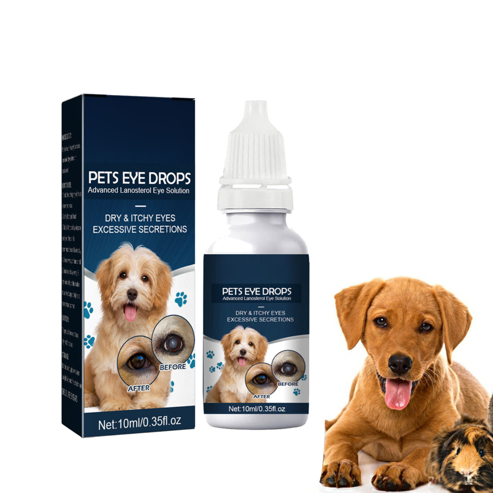 1/2Pcs Pet Eye Drops Eye Care Wash Cleaning Tear Stains Soothes Itching Fur Dog - Picture 12 of 13