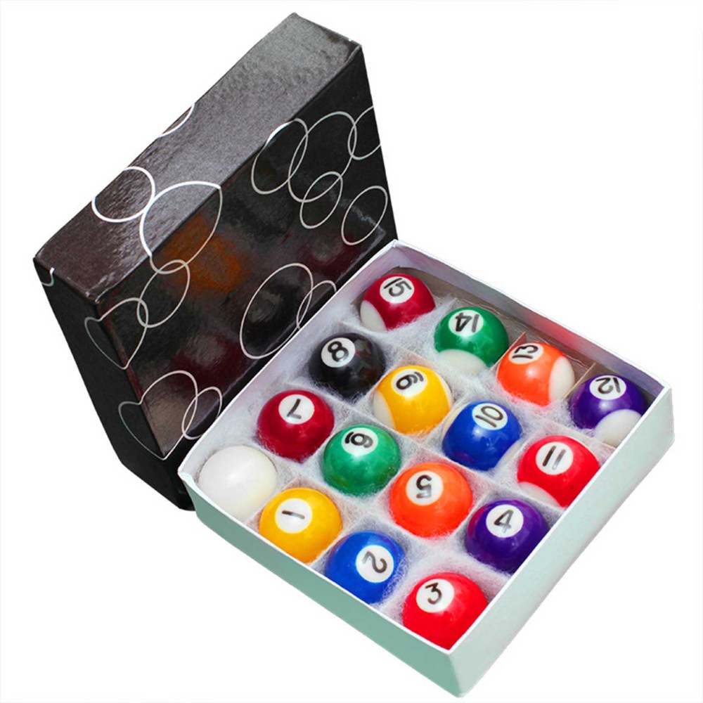 Mini Pool Table Balls Set Professional 32mm Small Billiard Balls for Kid