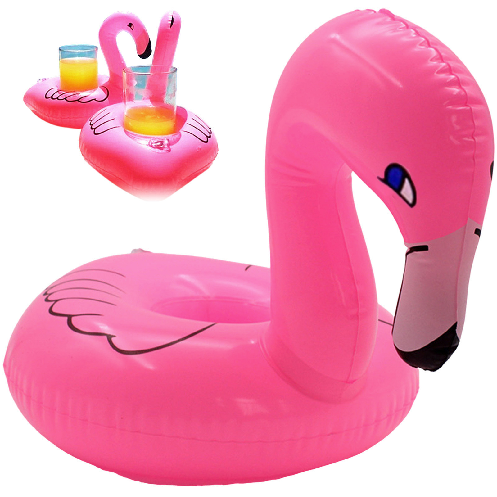 Inflatable Pool Drink Holder Floats Multi Shape Swimming Cup Holder Great New - Picture 13 of 13