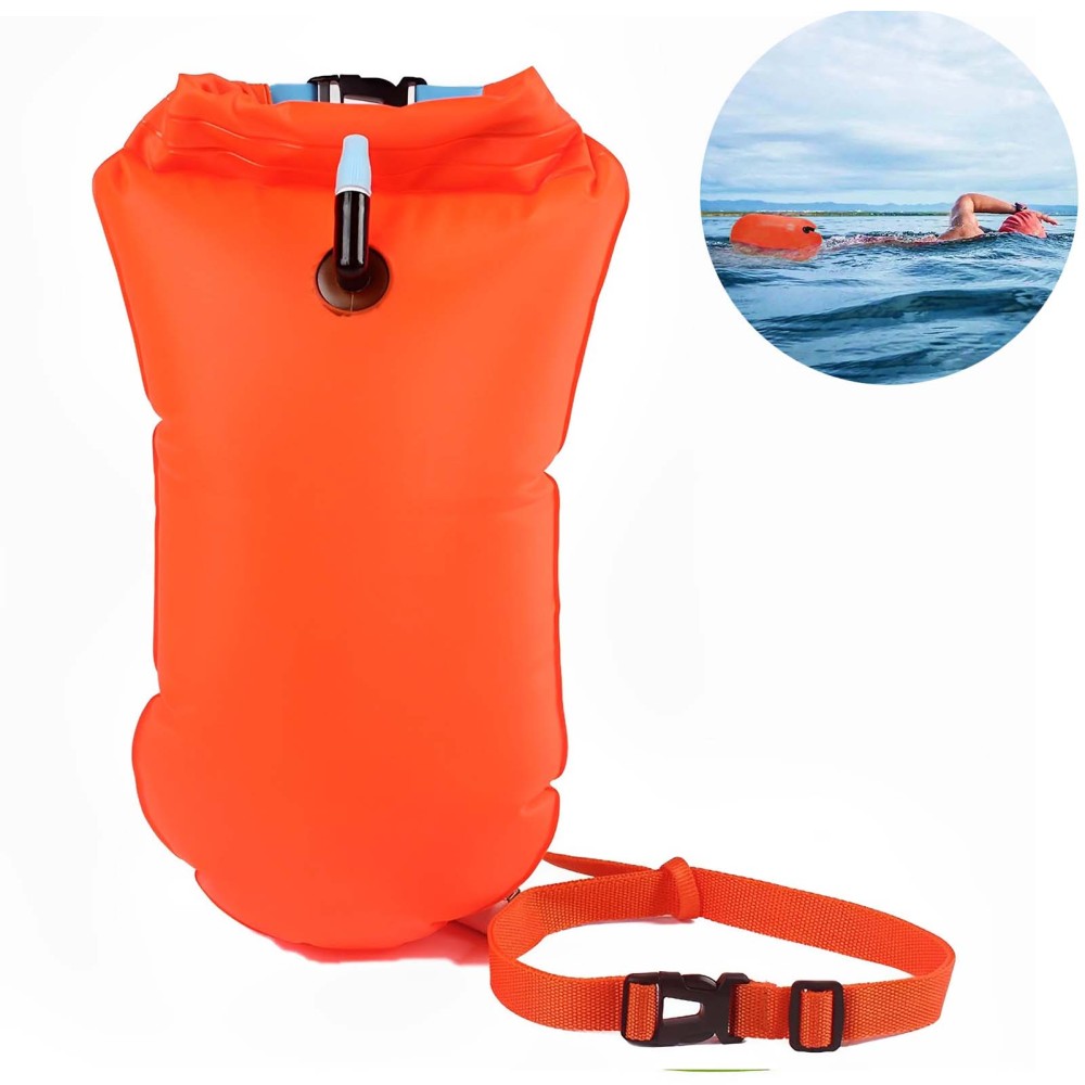 Inflatable Open Water Swim Buoy Air Dry Bag Device Buoy Tow Float Swimming PVC - Picture 12 of 12