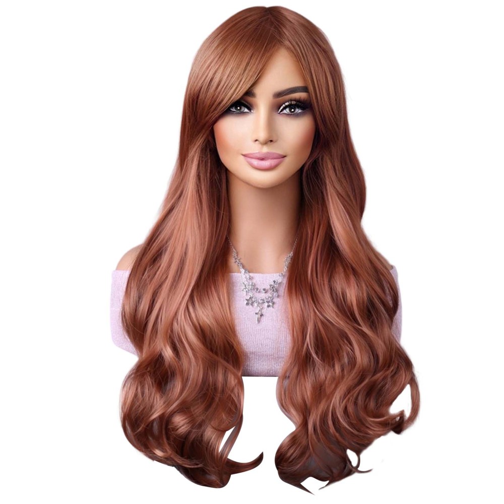 Women's Long Curly Fashion Cosplay Party Costume Hair Wigs Full Hair Wavy Wig - Picture 14 of 31