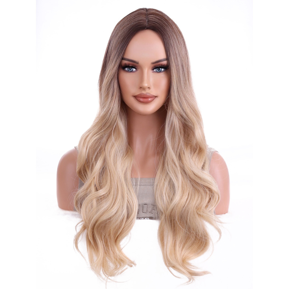 Women's Long Curly Fashion Cosplay Party Costume Hair Wigs Full Hair Wavy Wig - Picture 22 of 31