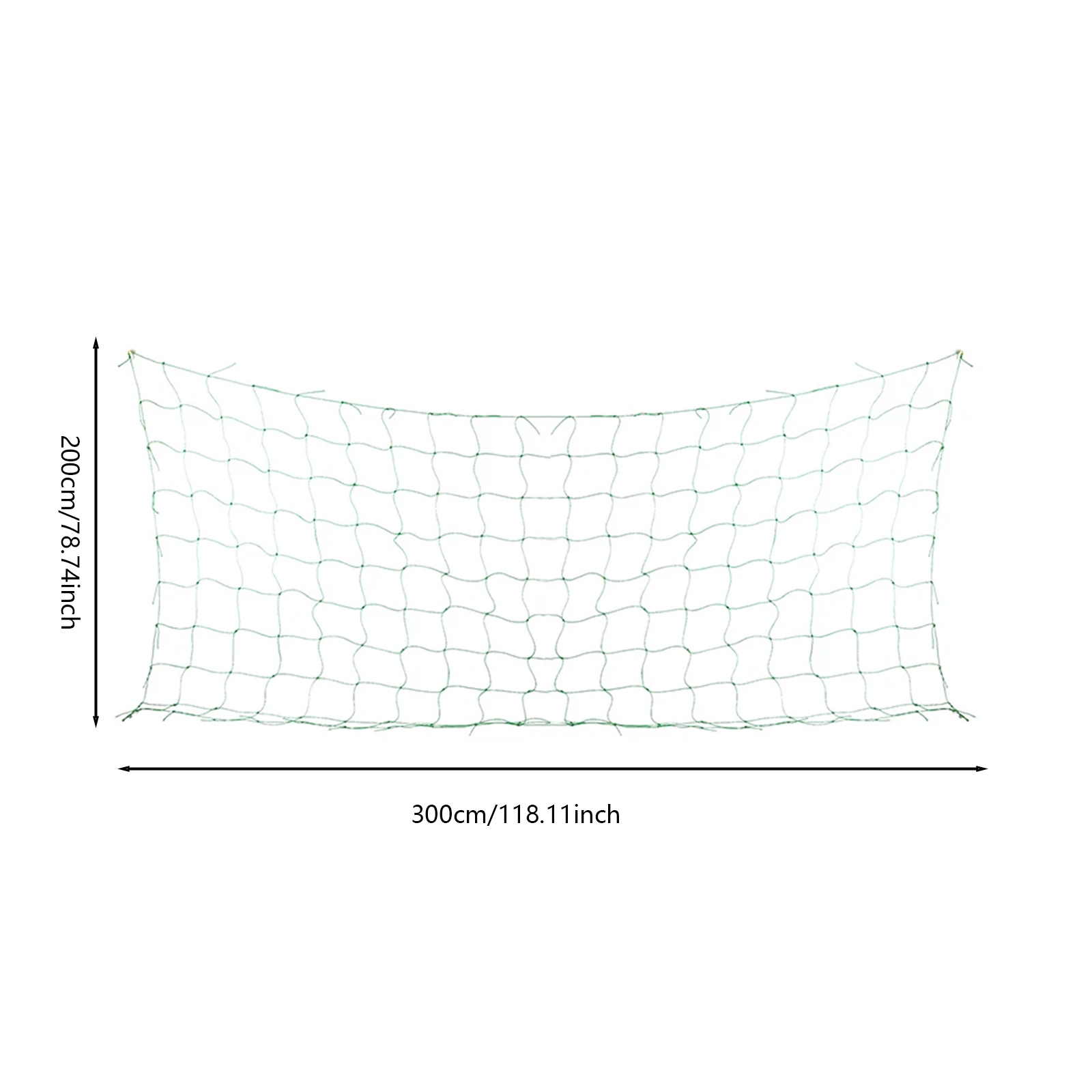 Plant Trellis Netting for Climbing Plants Outdoor Heavy-Duty Growing Net Green