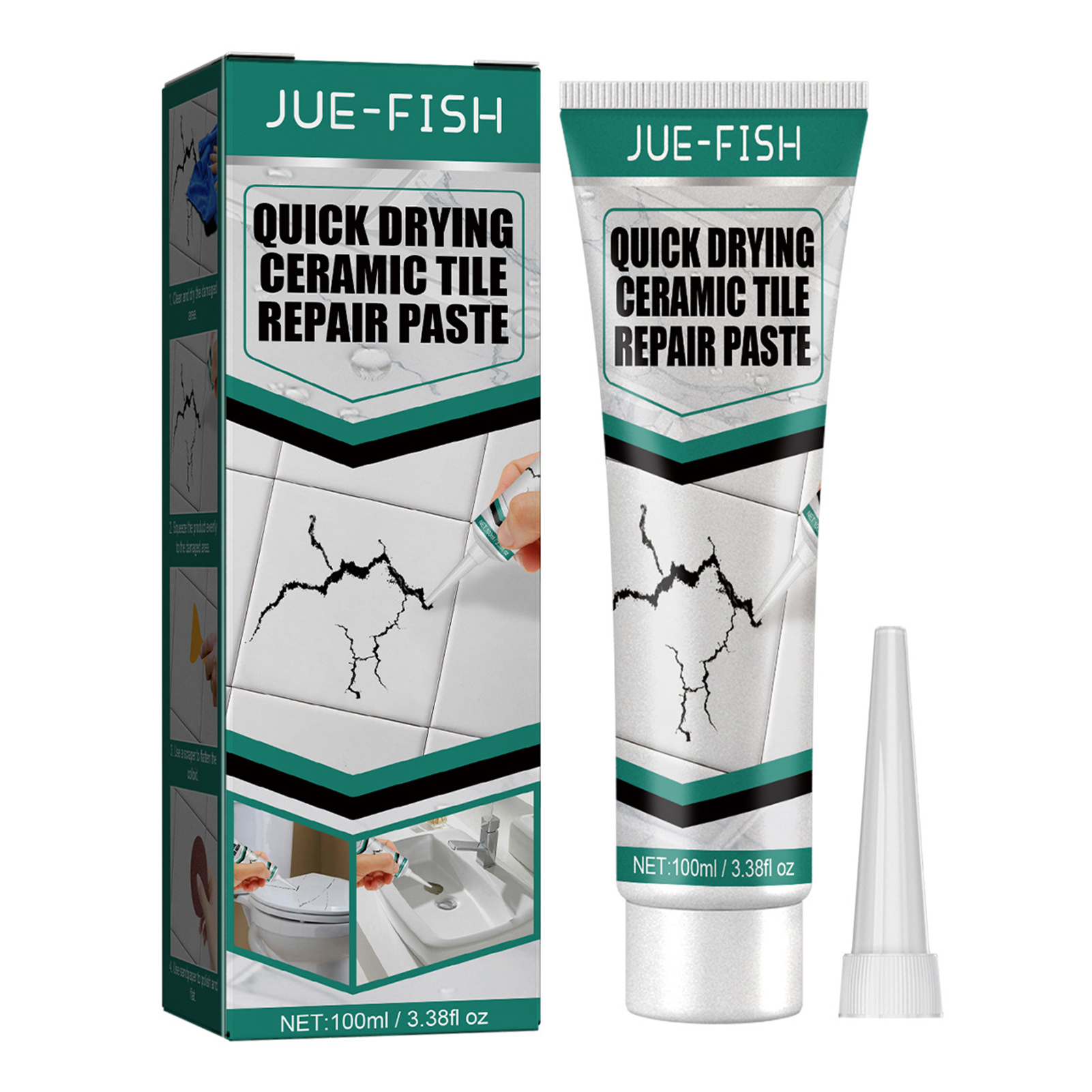 1-5PCS Ceramic Tile Repair Paste Kit Quick Drying For Ceramic Tub Stone Toilet - Picture 13 of 15