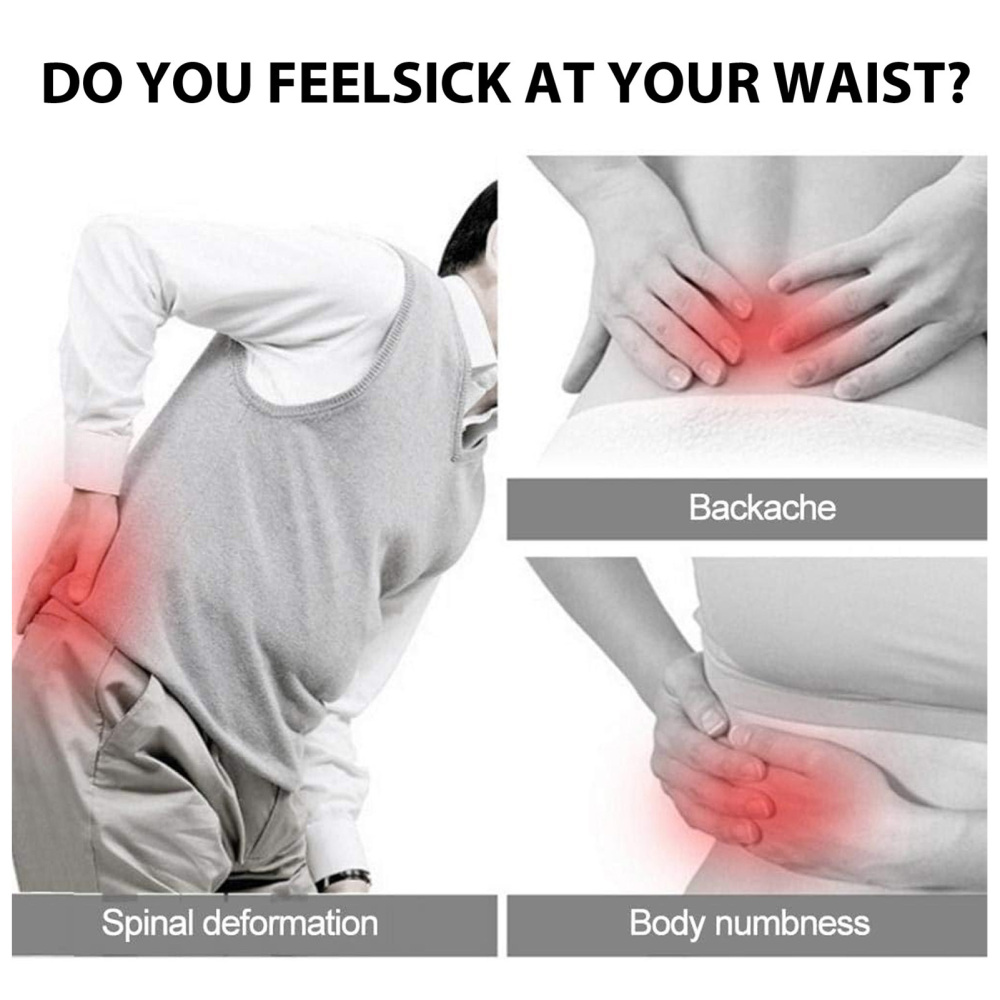 Men Magnetic Heat Lower Back Support Pain Relief Lumbar Brace Belt Strap Posture - Picture 13 of 13