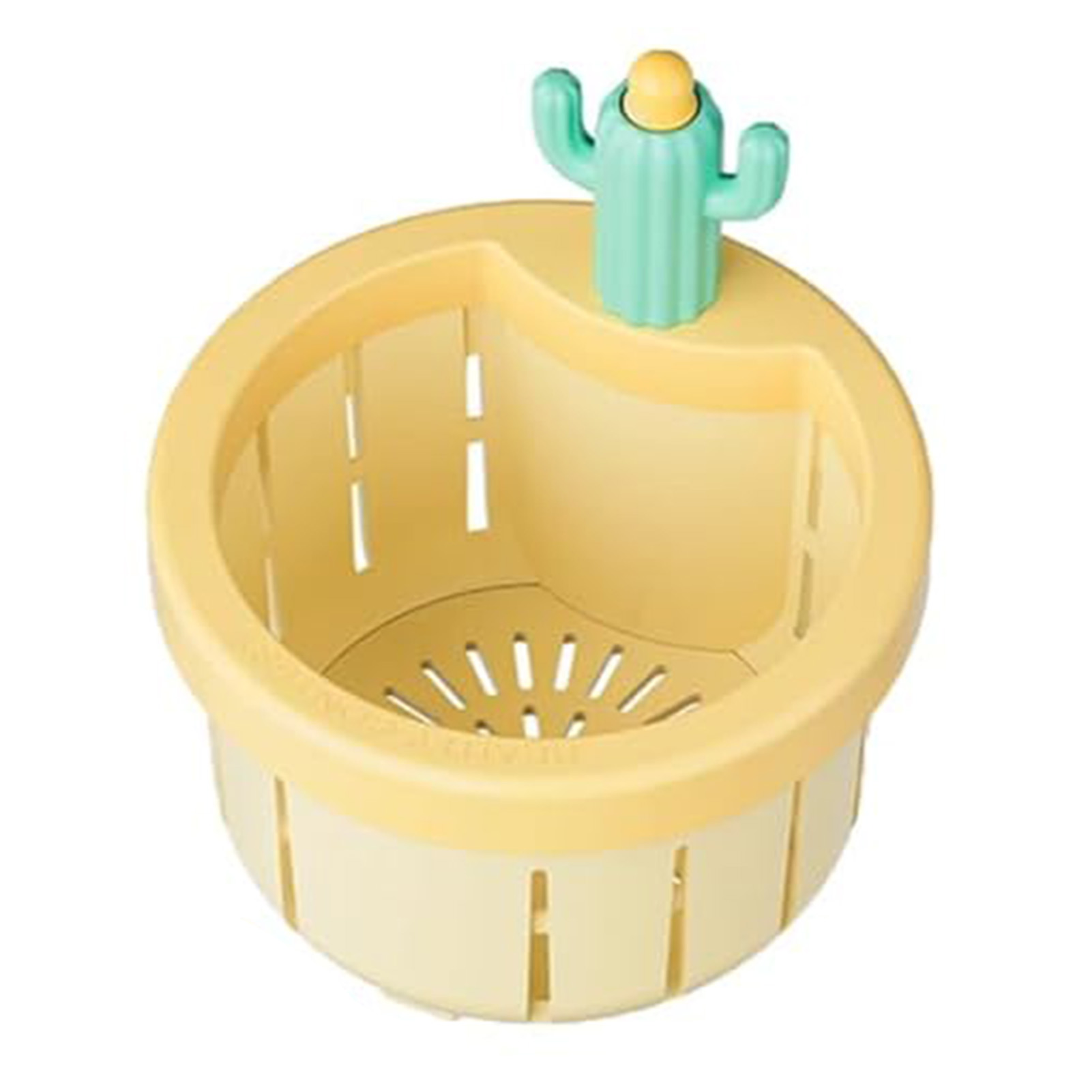 Cactus Kitchen Sink Drain Strainer,Press Automatic Dumping Basket Sink Filter
