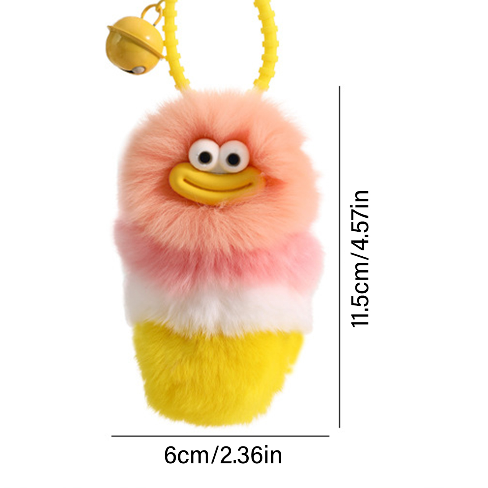 Cute Keychain Cartoon Plush Doll Toy Backpack Decoration Keyrings Gift US STOCK - Picture 11 of 13