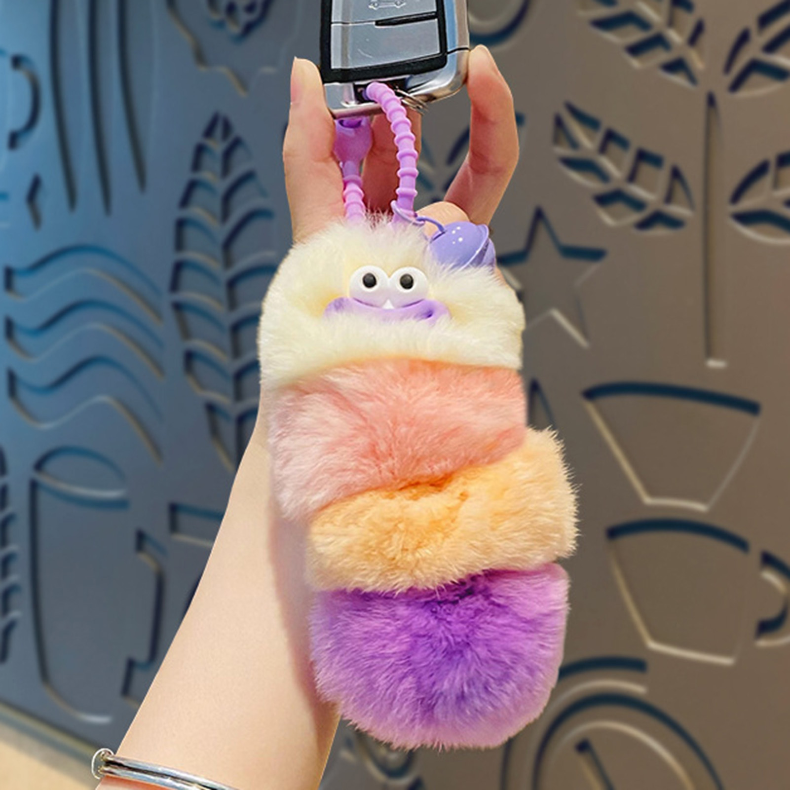 Cute Keychain Cartoon Plush Doll Toy Backpack Decoration Keyrings Gift US STOCK - Picture 13 of 13