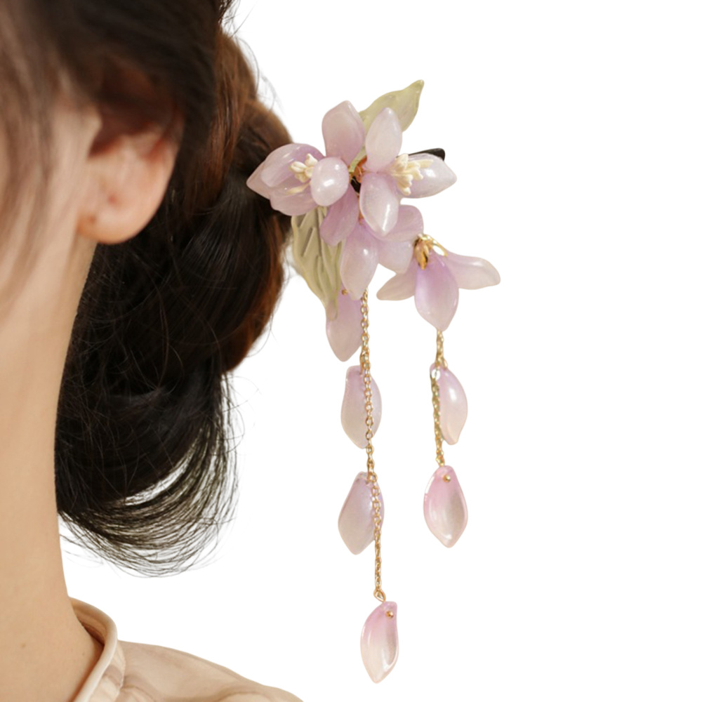 Fashion Chinese Hair Stick Elegant Floral Hair Pin DIY Accessories Headwear