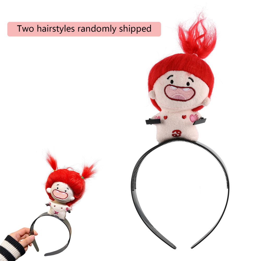 Funny Ugly Doll Hair Bands Creative Plush Ugly Doll Face Wash Hair Accessories - Picture 15 of 15