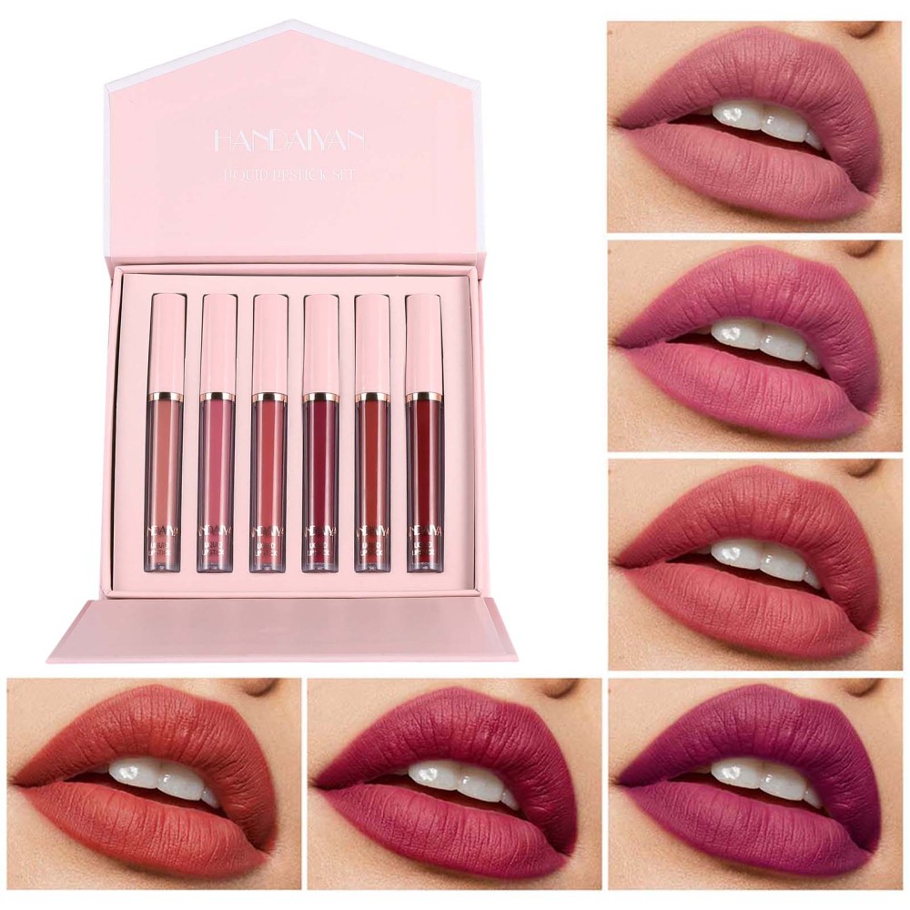 6 Colors Matte Lips Tint Gloss Bright Colors Lipstick Long Lasting Liquid Lipcol - Picture 14 of 14