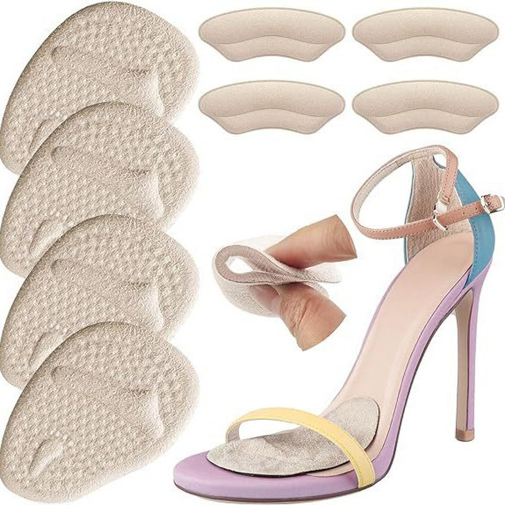 Forefoot Thickened Pad Reduce Foot Pain Non Slip Heel Grips Liners for Women