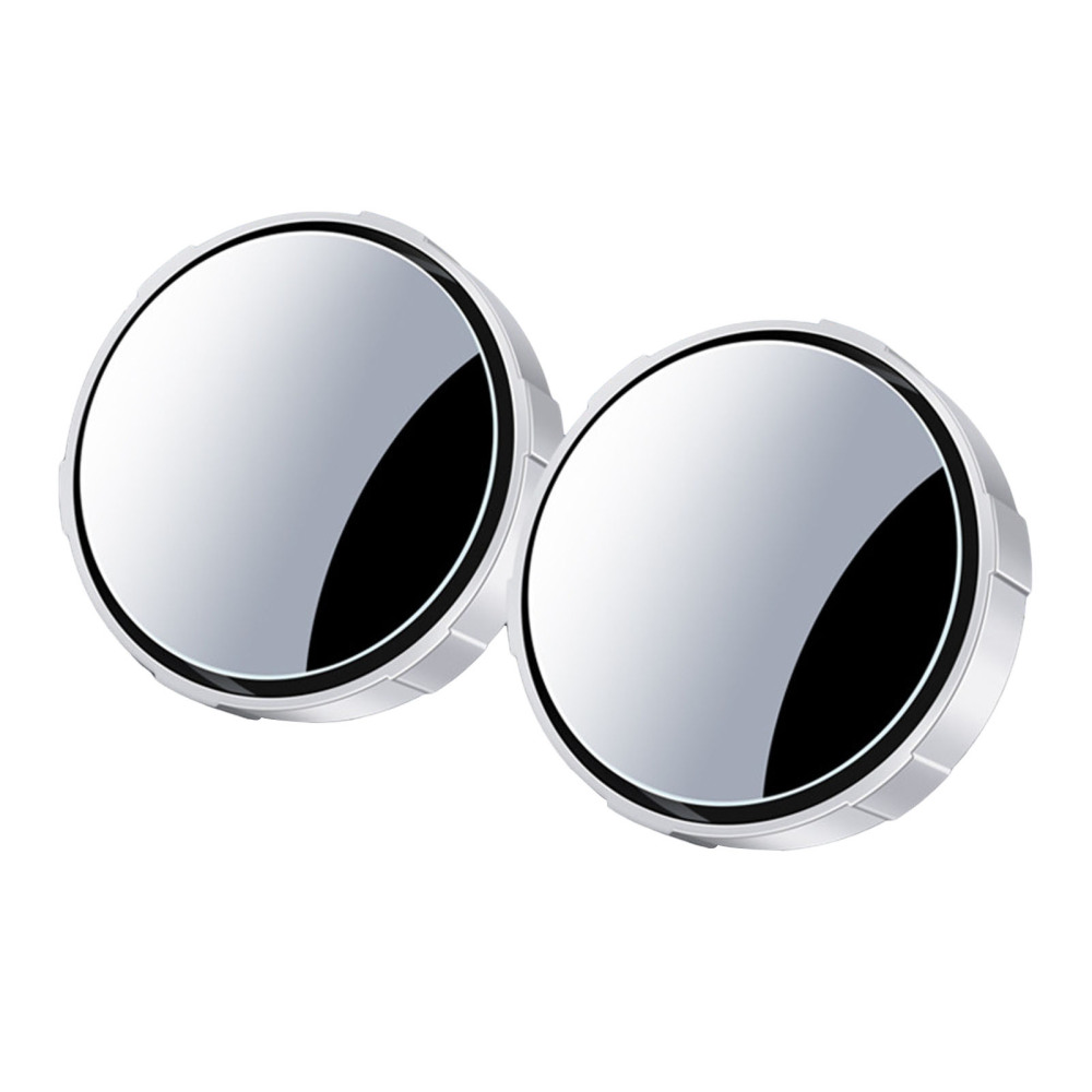 2PCS Blind Spot Mirrors Round HD Glass Convex 360° Side Small Rear View for Car