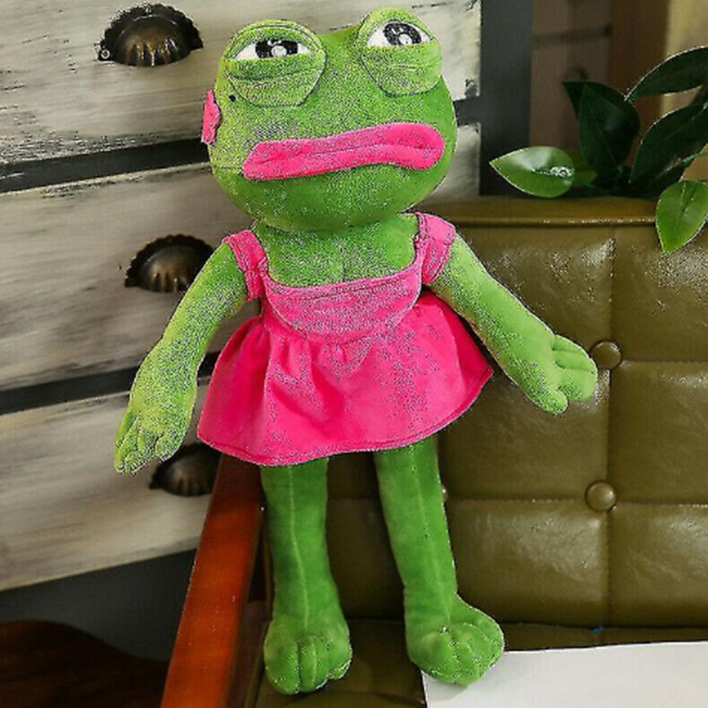 45CM The Sad Frog Magic-Expression Pepe Soft Plush Stuffed Toy Kids Gift - Picture 13 of 14