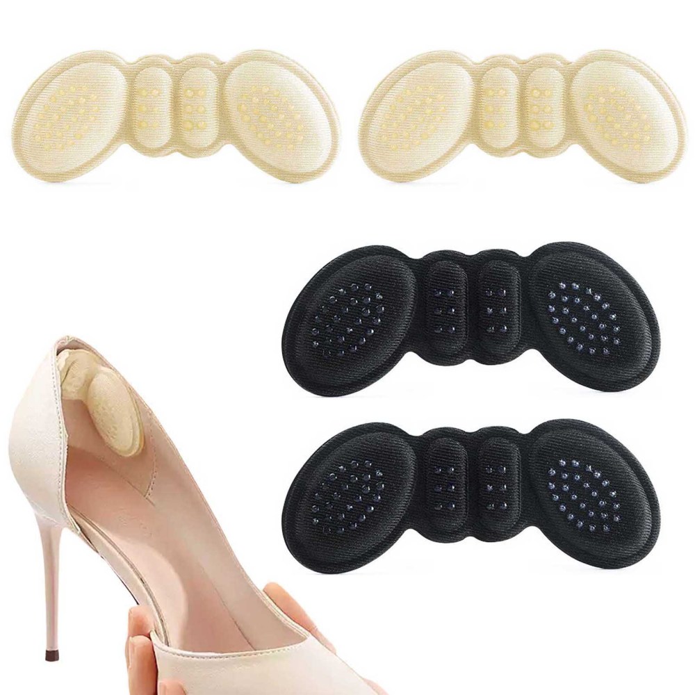 4 Pairs Shoes Heel Cushion Pads No-Slip Shoe Inserts Pain Relieving Heel Sticker - Picture 14 of 14