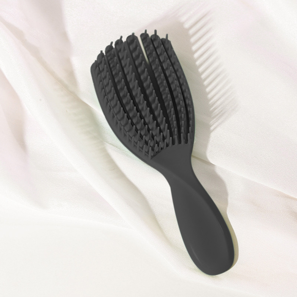 Anti-Static Detangling Brush Flexible Hollow Fluffy Curly Hair Styling Combs