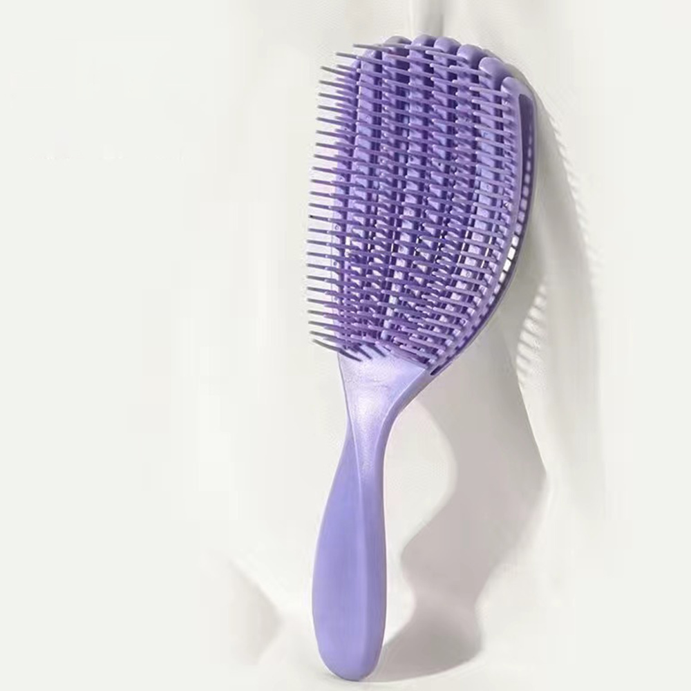 Anti-Static Detangling Brush Flexible Hollow Fluffy Curly Hair Styling Combs