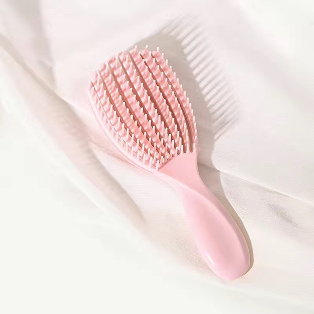 Anti-Static Detangling Brush Flexible Hollow Fluffy Curly Hair Styling Combs