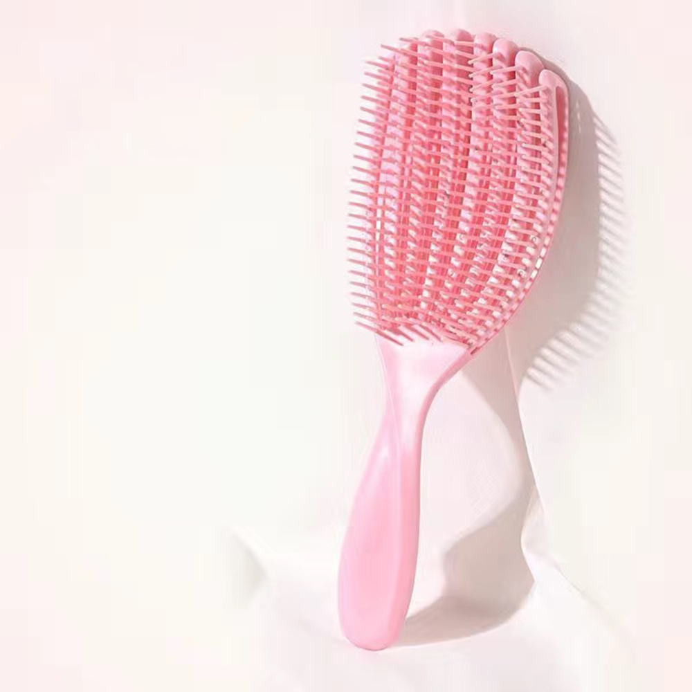 Anti-Static Detangling Brush Flexible Hollow Fluffy Curly Hair Styling Combs