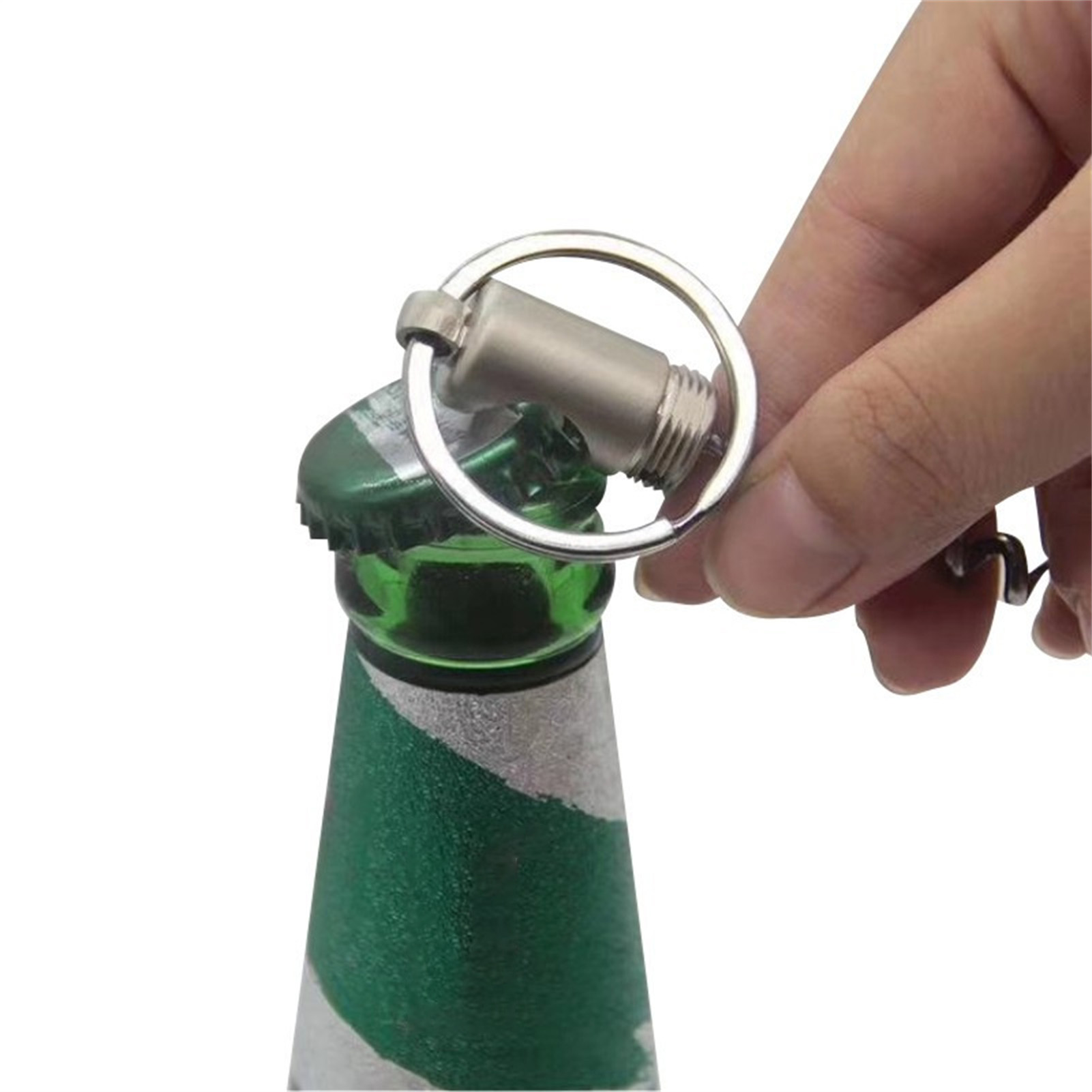 Portable Keychain Corkscrew, 3 In 1 Bottle Opener Wine Bottle Corkscrew Keyring