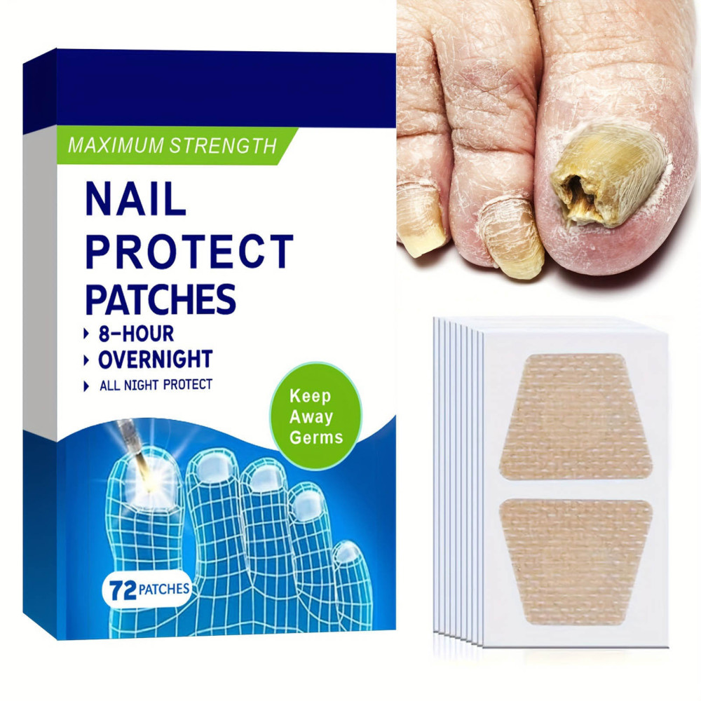 72Pcs Renewal Fungal Nail Patches Repairing Damaged Nails Patches Treatment US - Picture 13 of 13