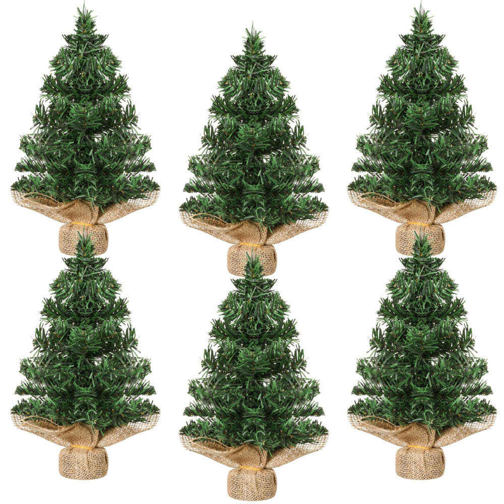 6pcs Mini Xmas Christmas Tree Artificial Christmas Tree Tabletop Christmas Tree - Picture 9 of 9