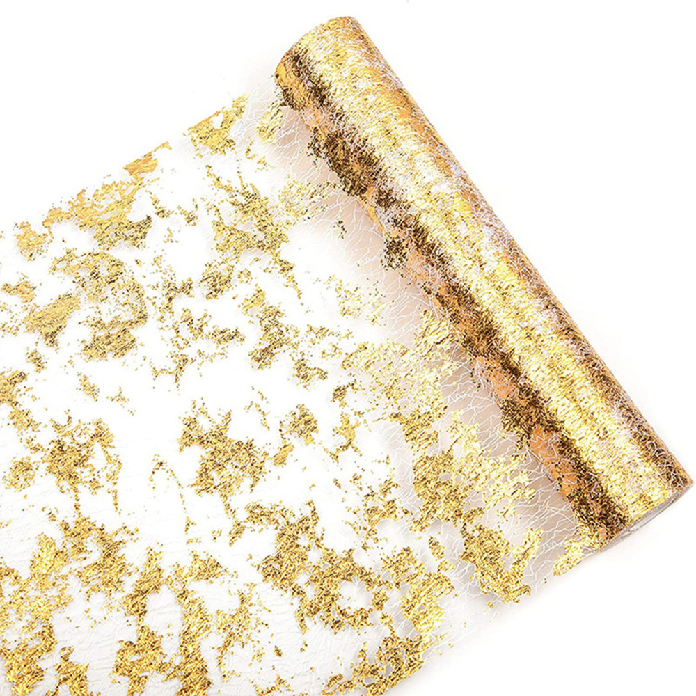 2-Roll Sparkle Metallic Table Runners Multipurpose Table Decorations Shimmering