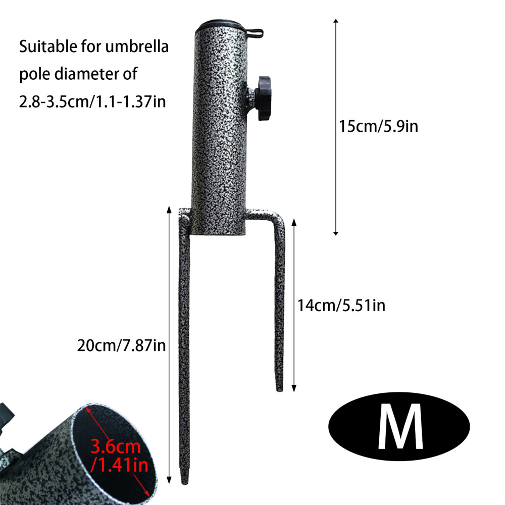 Adjustable Beach Umbrella Stand Heavy-duty Metal Patio Umbrella Holder