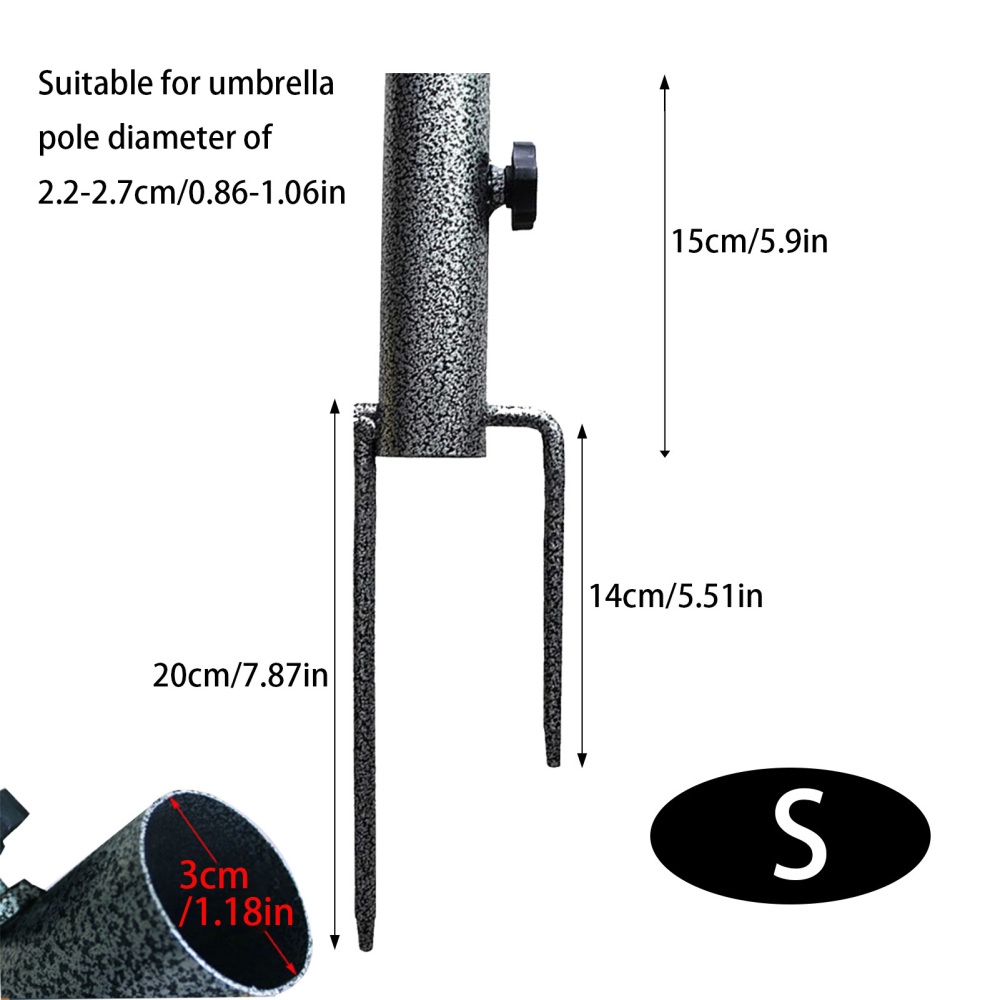 Adjustable Beach Umbrella Stand Heavy-duty Metal Patio Umbrella Holder