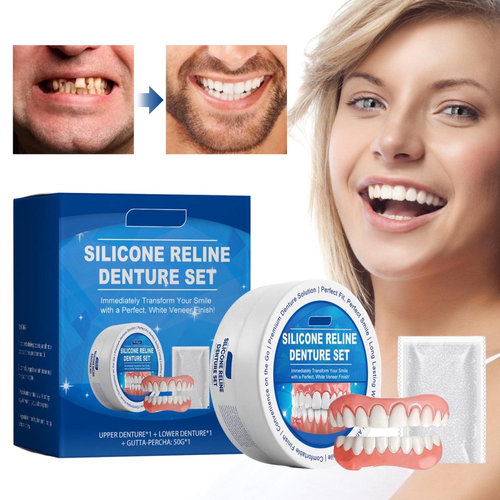 1/2X Silicone Denture Silicone Reline Kit Soft Instant Teeth Reline Set - Picture 13 of 14